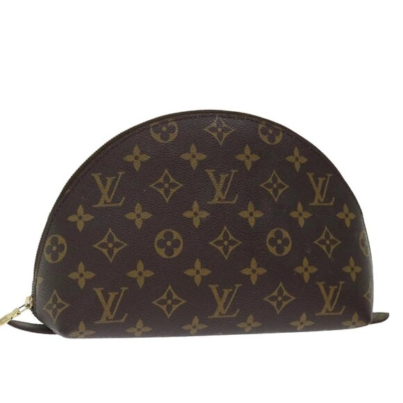 LOUIS VUITTON Monogram Trousse Demi Ronde Cosmetic Pouch - Picture 1 of 15